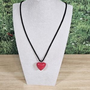 Red Heart Pendant Necklace